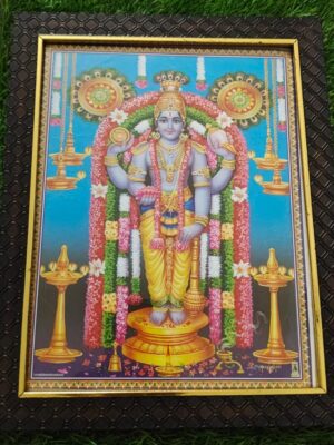 Guruvayurappan Photo Frame Glitter Matt Without Glass