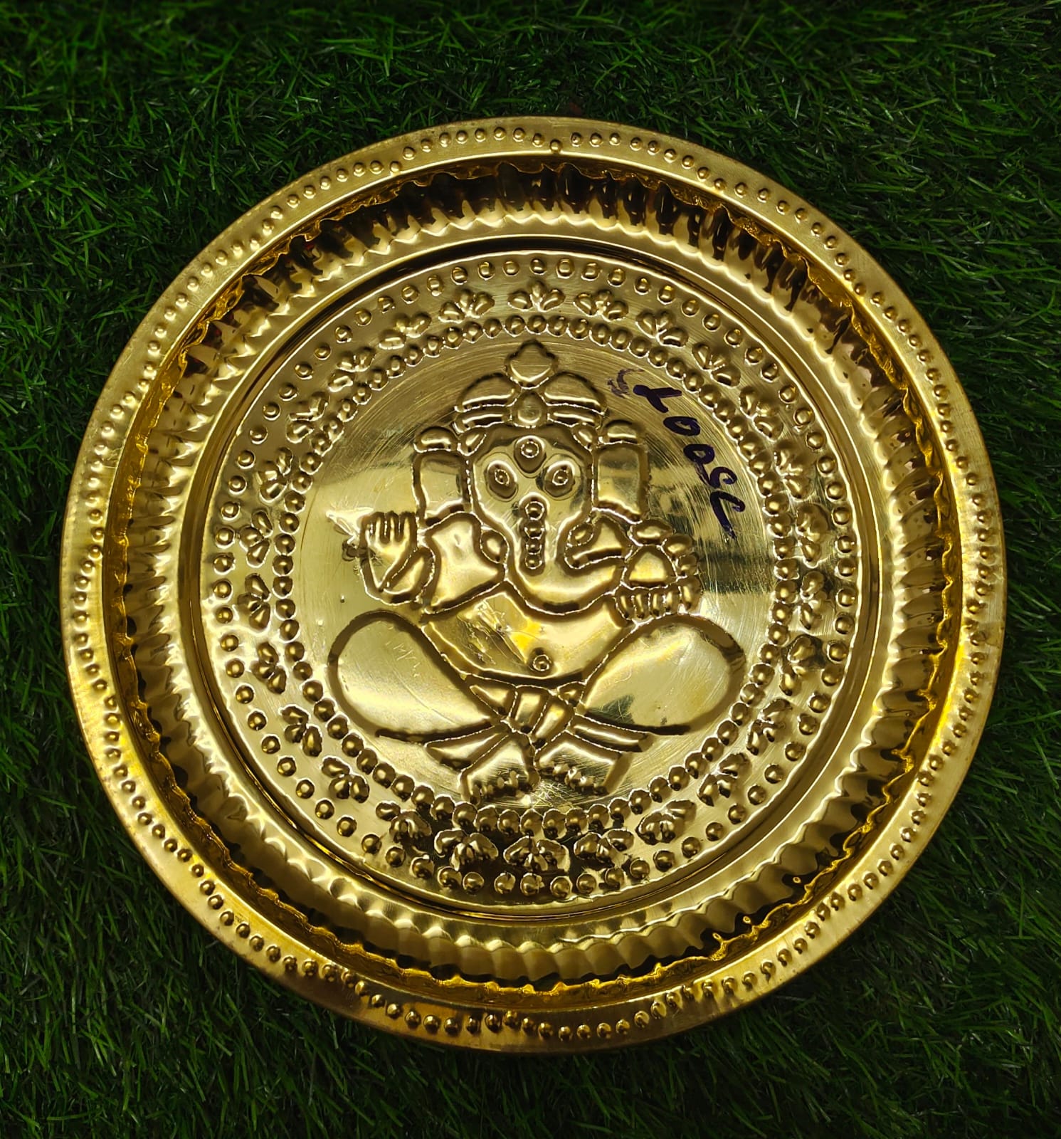 Brass Plate Multipurpose For BrahmaMuhurtha Vilaku Set (Plate Only)