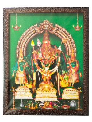 Thiruchendur Murugan Photo Frame Glitter Matt Without Glass
