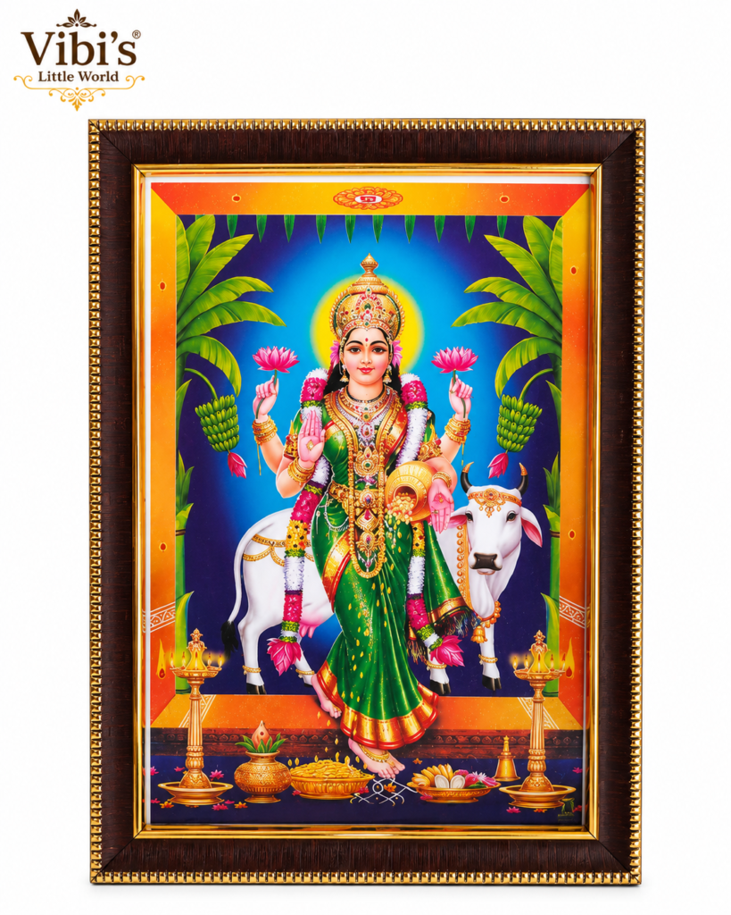 Vasthu GrahaLakshmi Photo Frame With Glitter Matt Finish [18 x 12 Inches]