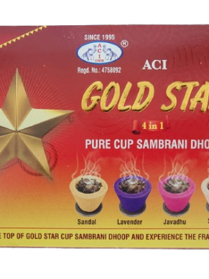 Gold Star Cup Sambrani Dhoops [Colored]