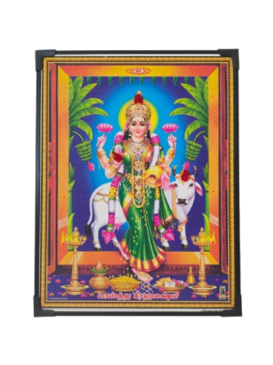Vasthu GrahaLakshmi Photo Frameless With Glitter Matt [Small]