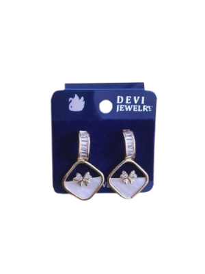 Fancy Crystal Stud Earrings