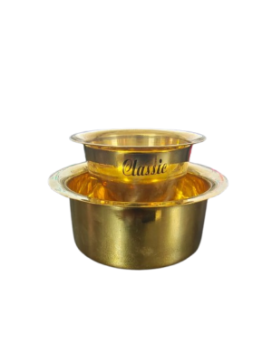 Brass Dabara Set | Tea, Coffee Dabara Set [120 ml Capacity]