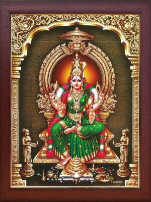 Bhuvaneshwari Photo Frameless Beading With Glitter Matt Finish [Small] [10 x 7 Inch]