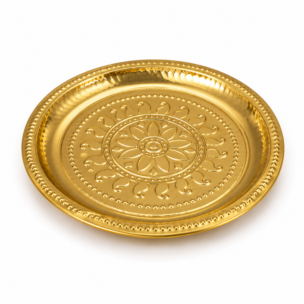 Plate for GajaLakshmi Vilaku [Brass] [4 and 4.5 Inches]