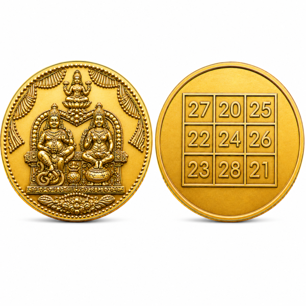 Lakshmi Kubera Coin [Brass] [Small]