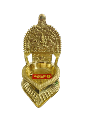 Gaja Lakshmi Vilaku [Brass] [4 inch]