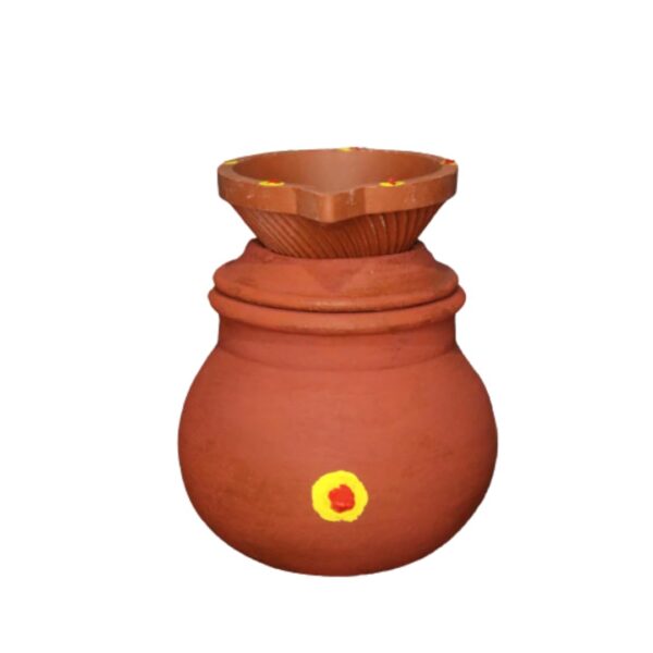 Kuladaiva Diya Set [Clay]