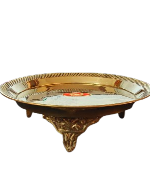 Brass Platform for Figurines and Diyas [3.5 Inch]