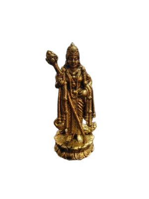 Miniature Lord Murugan Antique [1.5 Inch] [Brass]