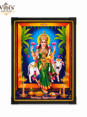 Vasthu GrahaLakshmi Photo Frameless With Glitter Matt [A4 Size]