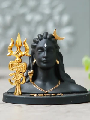 Adiyogi Statue With Trishul For Car Dashboard [Small]