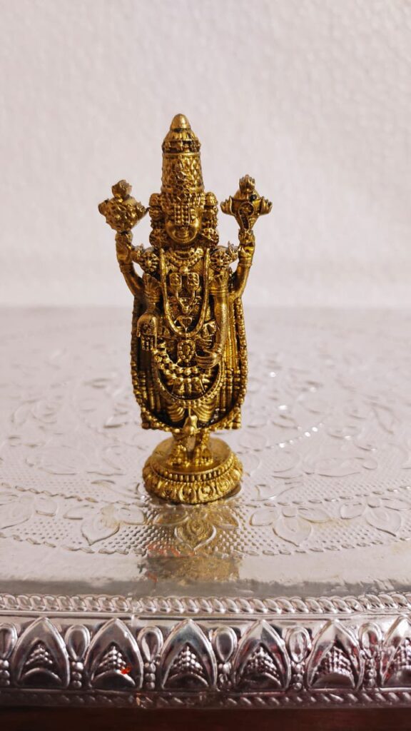 Lord Balaji Idol [Brass] [3 Inch]