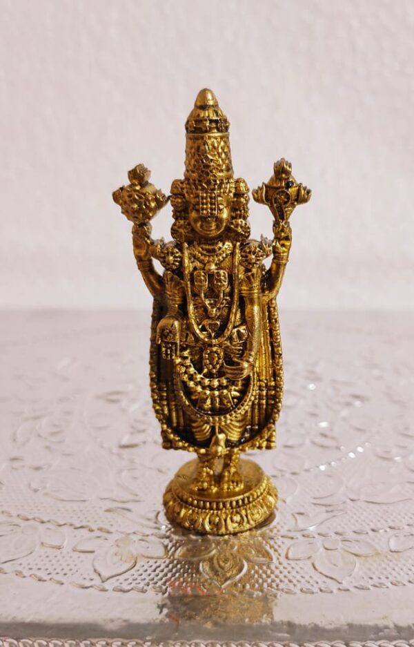 Lord Balaji Idol [Brass] [3 Inch]