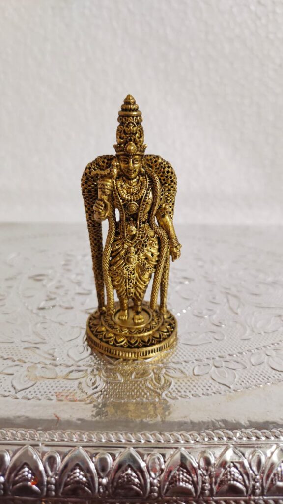 Madurai Meenakshi Idol [Brass] [3 Inch]