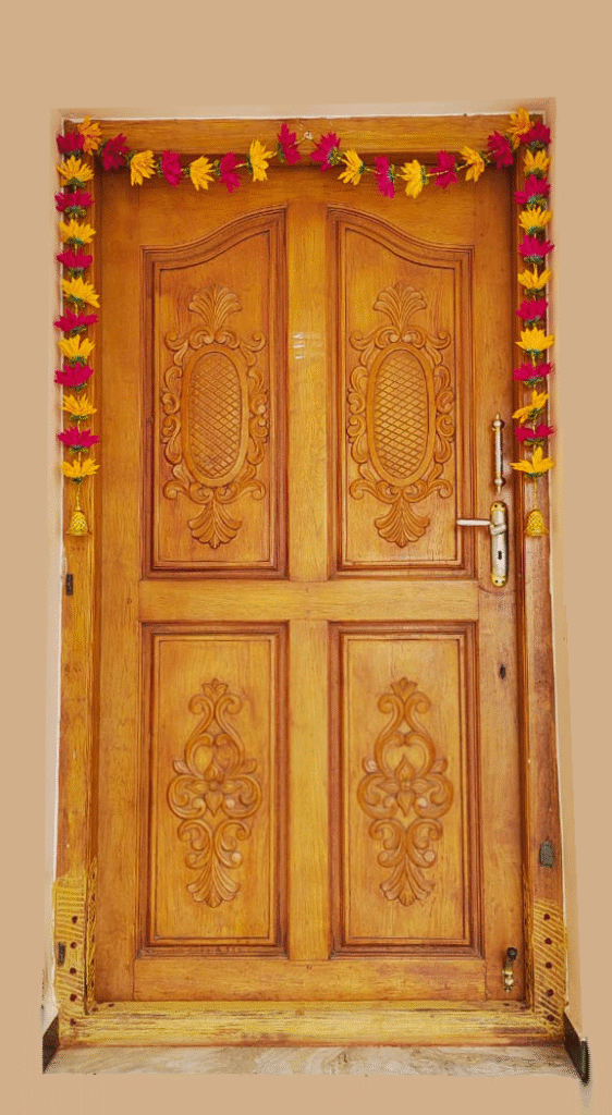 Toran for Main Door Entrance Garland Yellow and Pink Flowers [Handmade] [Artificial]