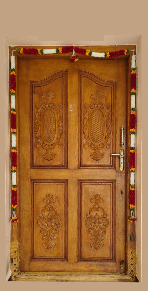 Toran for Door Entrance - Artificial Garland - Jasmine and Rose Design [Handmade]