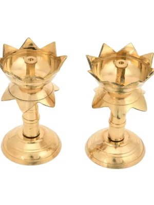 Lotus Nila Vilakku 1 Piece [Brass] [7 Inch]