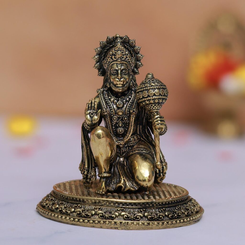 Hanuman Idol [Premium Brass] [4 Inch]