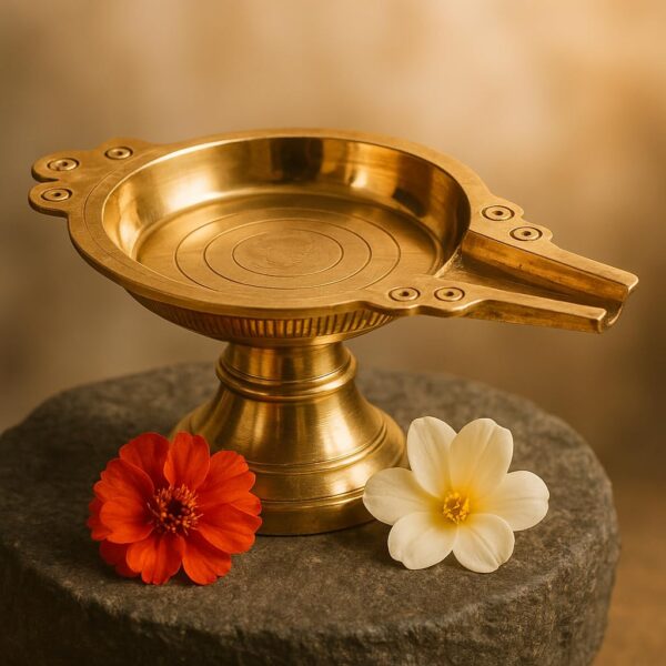 Abhishekam Stand [Brass] [6.75 Inch L] [3.25 Inch H] [566g]