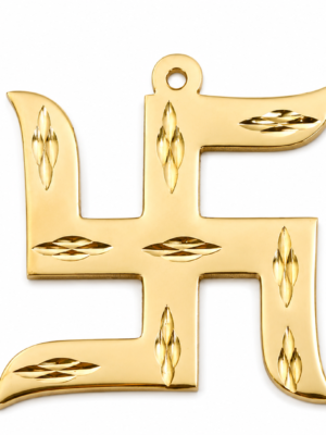 Swastik Wall Hanging [Brass] [2.5 Inch]