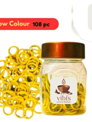 Yellow Chiti Gajulu - Ring Bangles [108]