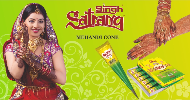 Mehendi Cone Natural Mehendi (Pack of 12)