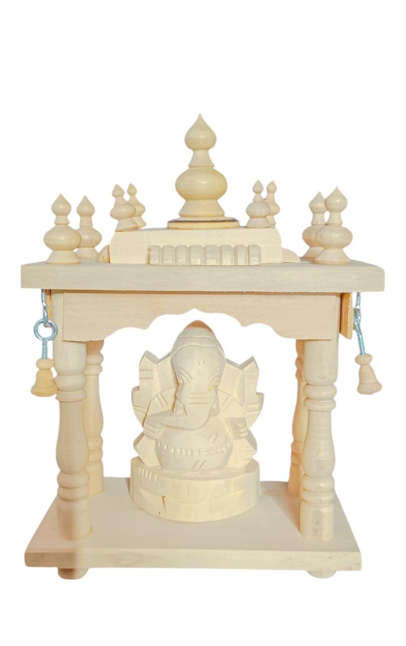 Vellerukku Vinayagar With Mandapam - Lord Ganesha Figurine