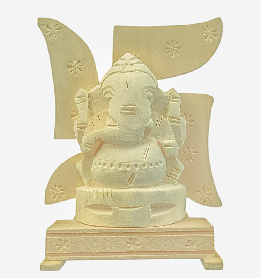 Vellerukku Vinayagar With Swastik - Lord Ganesha Figurine