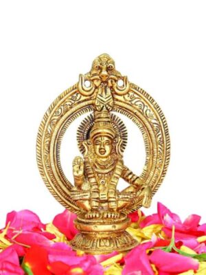 Ayyappa Idol [Brass] [4.5 Inch]