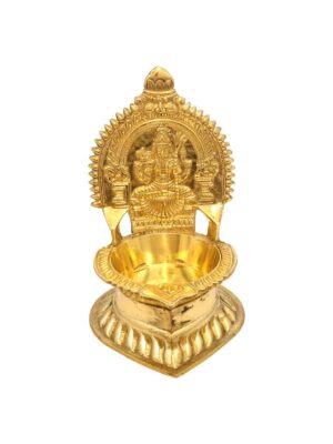 Kamakshi Vilakku [Brass] [4 Inch] – Traditional Brass Deepam for Prosperity & Divine Blessings