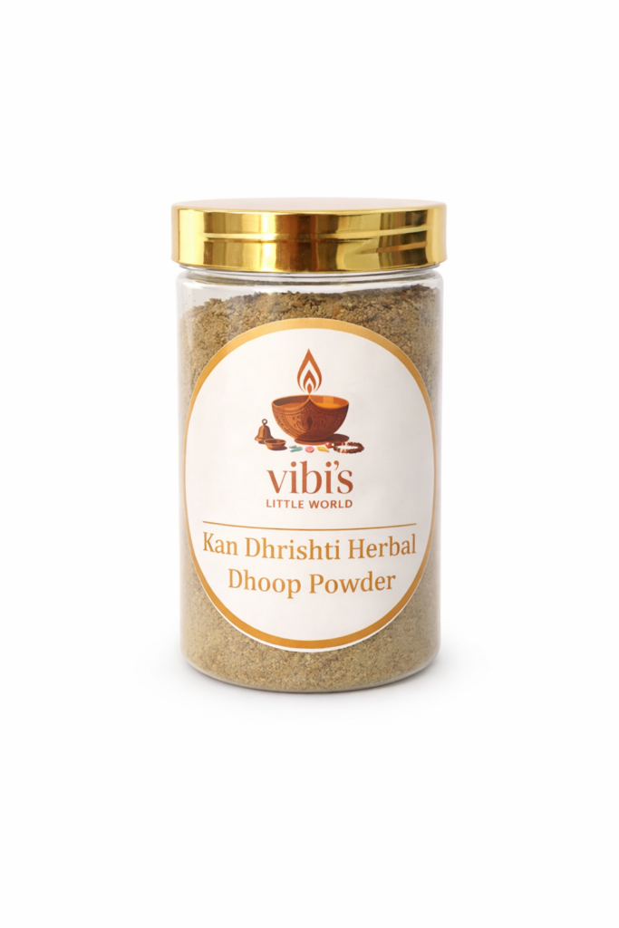 Kan Dhrishti Herbal Dhoop Powder – Powerful Herbal Blend for Protection from Negative Energy & Evil Eye