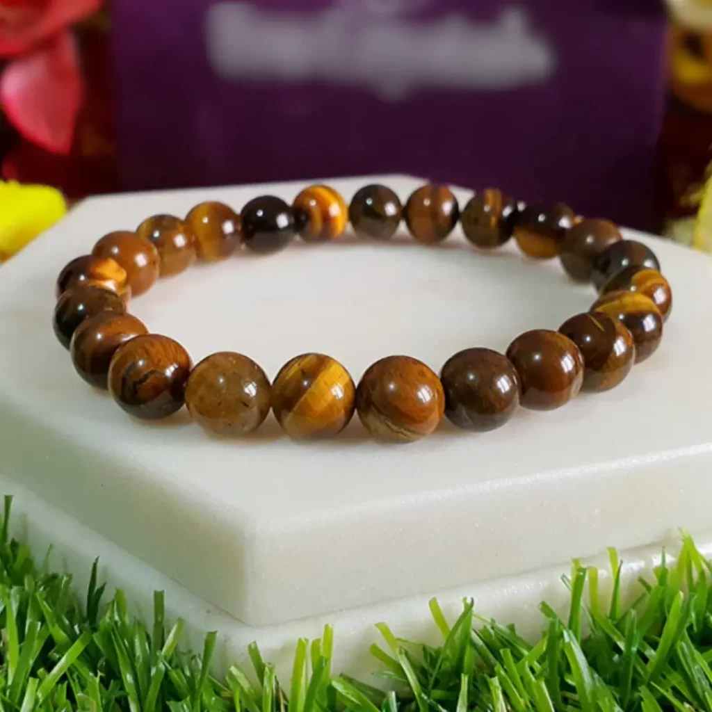 Tiger’s Eye Bracelet [Original] [Certified] [8mm] – Powerful Protection & Confidence Crystal Bracelet