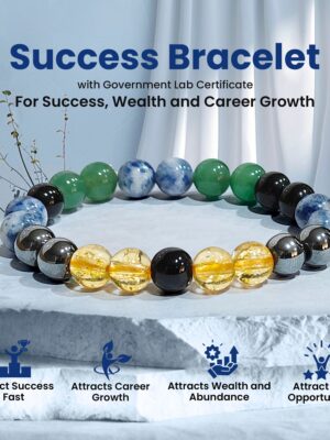 Success Bracelet [8mm] [Certified] – Powerful Crystal Bracelet for Confidence, Growth & Achievement