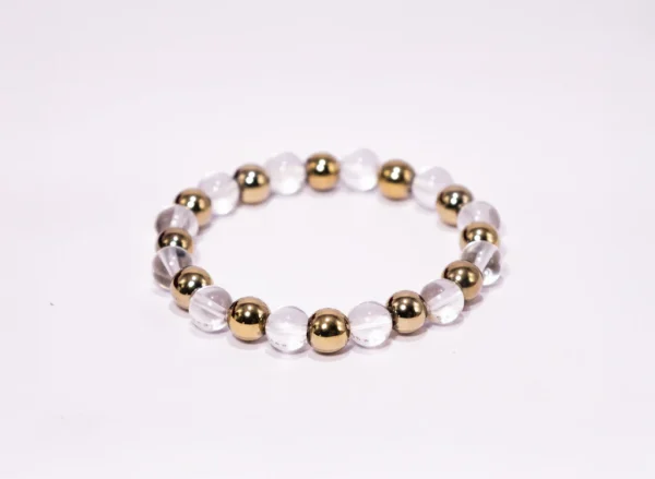 Raj Yog Bracelet [8mm] [Certified] – Powerful Crystal Bracelet for Success, Authority & Prosperity