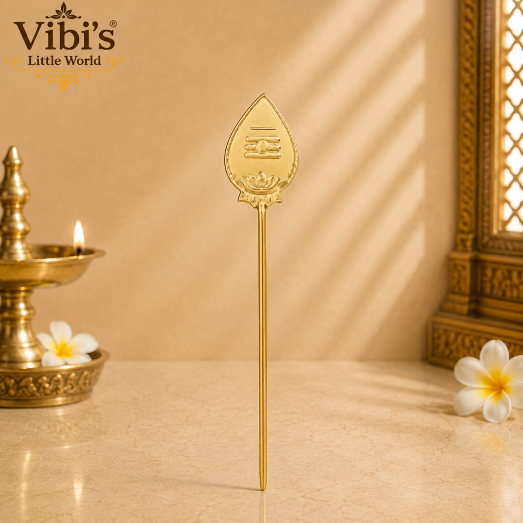Vel Brass Pocket Size [Size 3] – Sacred Murugan Vel for Protection & Daily Devotion