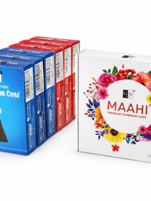 GN Dasangam Cone Combo With Javathu Cup Sambrani – Spiritual Fragrance Set for Pooja & Temple Ambience