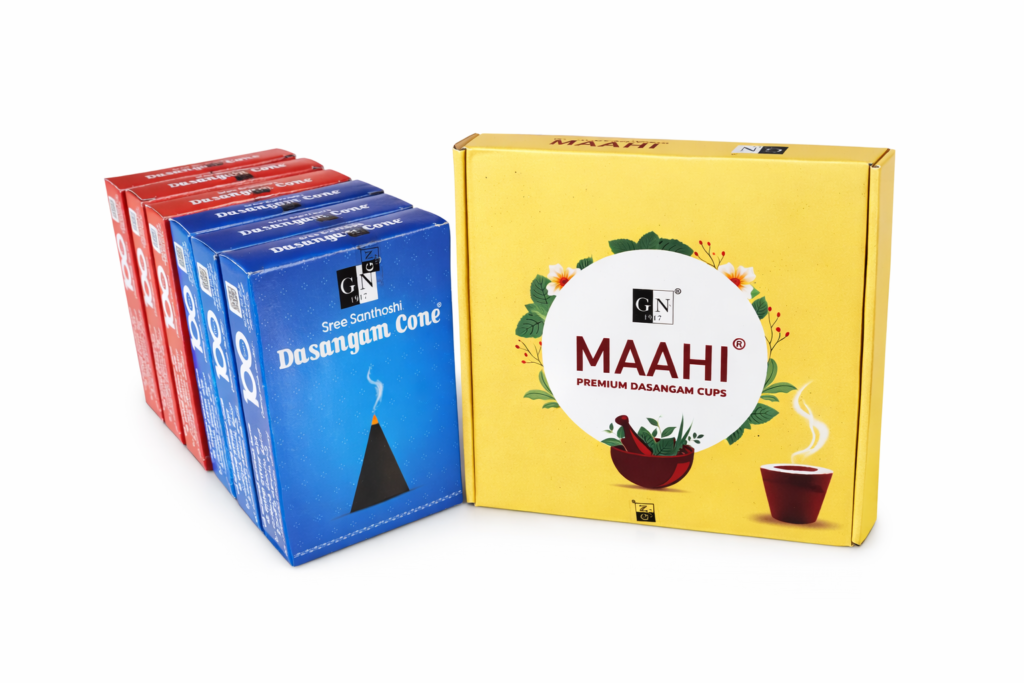 GN Dasangam Cone Combo With Dasangam Cup Sambrani – Complete Temple Fragrance Set for Pooja & Spiritual Cleansing