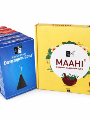 GN Dasangam Cone Combo With Dasangam Cup Sambrani – Complete Temple Fragrance Set for Pooja & Spiritual Cleansing