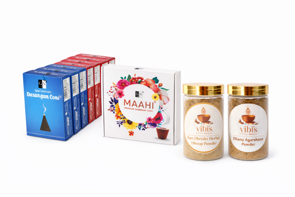 Drishti Nivarana & Dhana Akarshana Combo With Javvathu Cup Sambrani – Complete Spiritual Cleansing & Prosperity Set