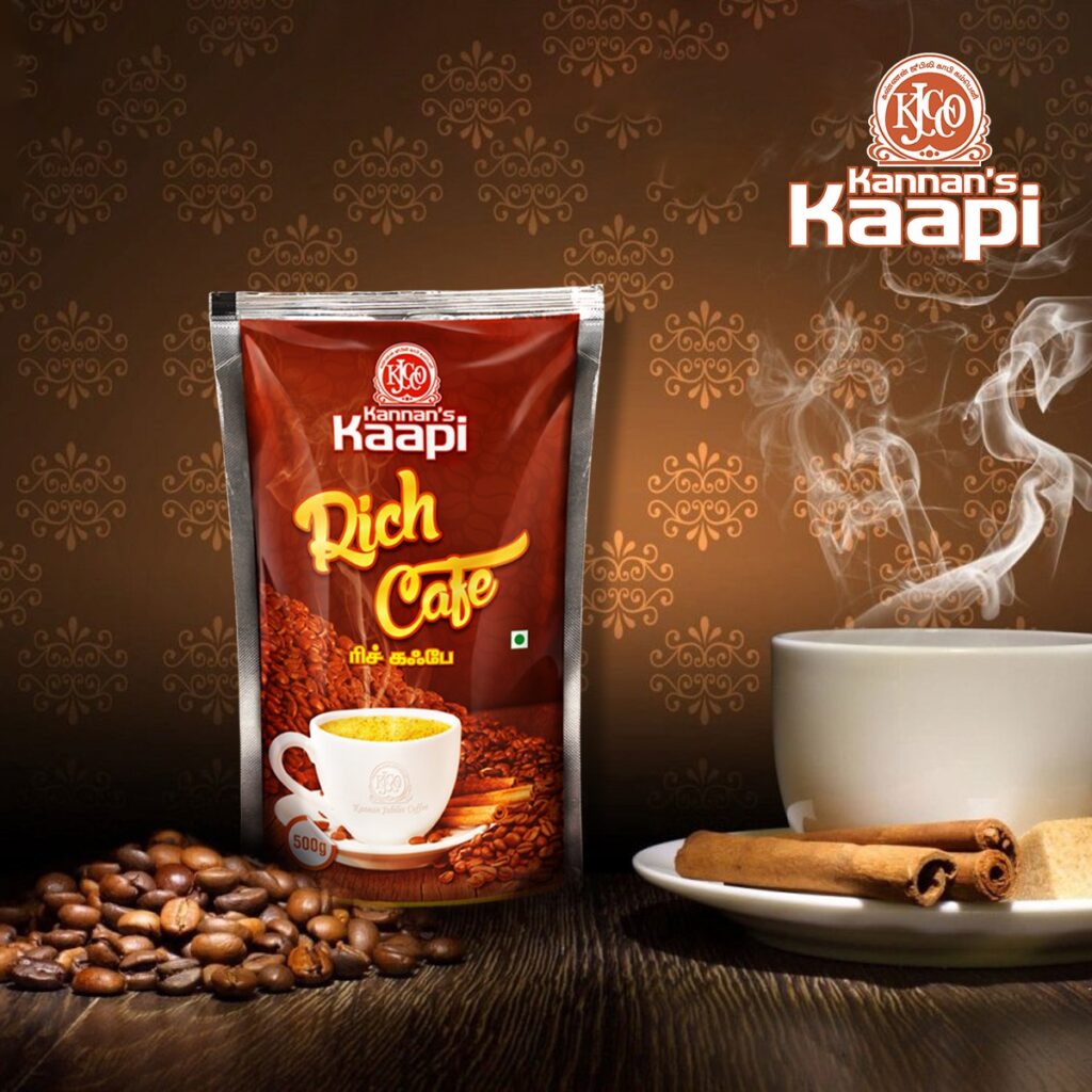 Kannan’s Kaapi Rich Cafe [250g] – Strong & Aromatic South Indian Filter Coffee Blend