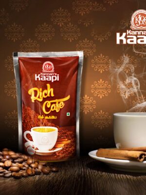 Kannan’s Kaapi Rich Cafe [250g] – Strong & Aromatic South Indian Filter Coffee Blend