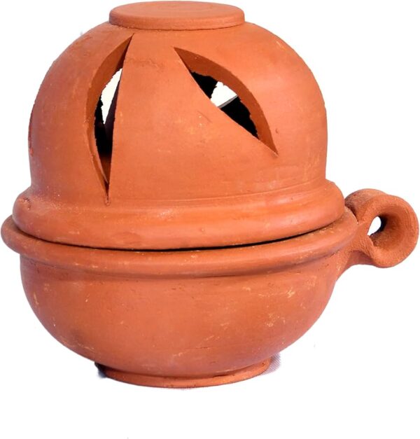 Dhoop Dhani [Clay] – Traditional Clay Incense Burner for Pooja & Spiritual Cleansing