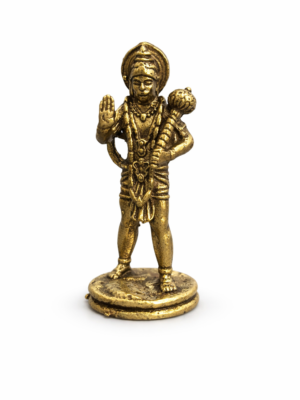 Hanuman Miniature Idol [Brass] [1.5 Inch] – Sacred Pocket Size Hanuman Statue for Protection & Strength