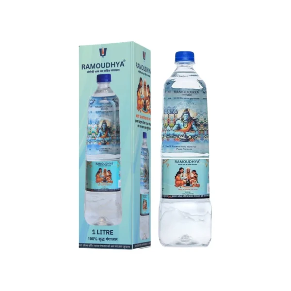 Ramoudhya Gangajal [1 Litre] – Sacred Ganga Water for Pooja & Spiritual Purification