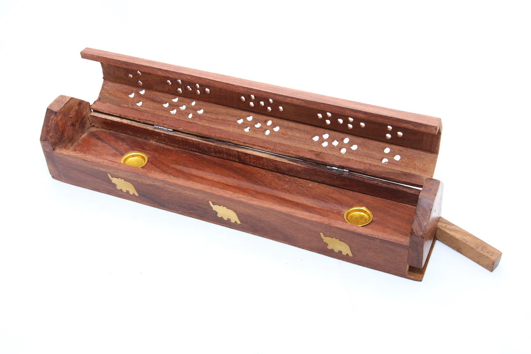 Agarbatthi Holder [Wooden] – Traditional Incense Stick Stand for Pooja & Home Fragrance - Image 2