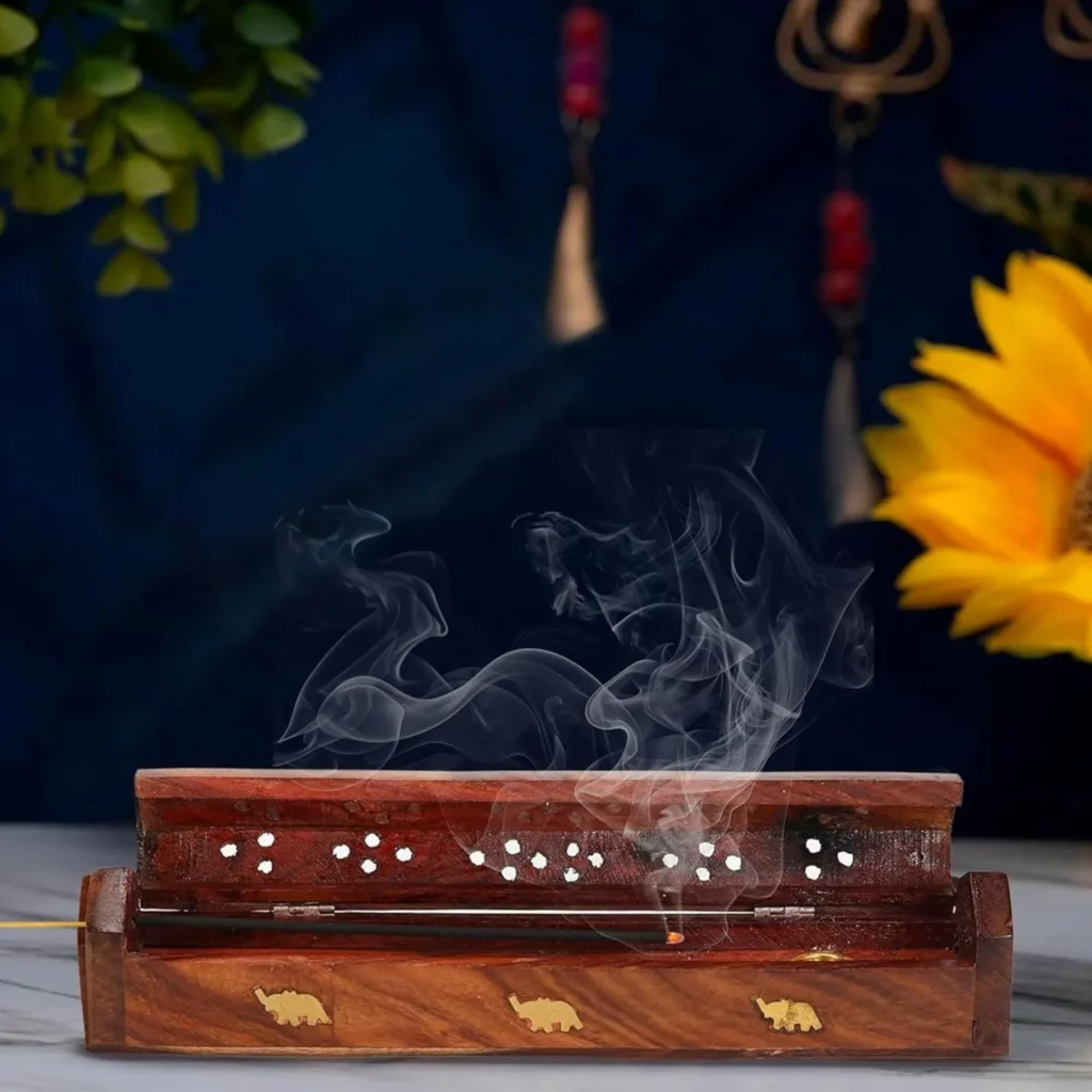 Agarbatthi Holder [Wooden] – Traditional Incense Stick Stand for Pooja & Home Fragrance