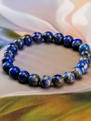 Lapis Lazuli Bracelet [8mm] [Certified] – Natural Crystal Bracelet for Wisdom, Clarity & Confidence