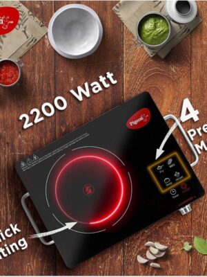 Pigeon Radiant Infrared Cooktop [2200W] [2 Years Warranty] – High Power, Fast & Versatile Cooking